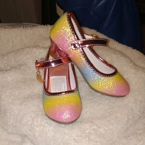 NIB Multi COLORED Dress Shoes with Gradient Charm